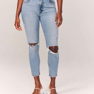 Abercrombie Curve Love high rise skinny Jean